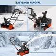 thumbnail image 3 of AKDSteel  20 Inch Electric Snow Blower, Corded 15-Amp Motor with 25 ft Throw Distance, 180 Degree Rotating Chute, Dual LED Lights & Adjustable Handle for Efficient Snow Removal, 3 of 7