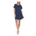 thumbnail image 1 of FLORA Intimates Blue Lace Trim Floral Nightgown Juniors M, 1 of 3