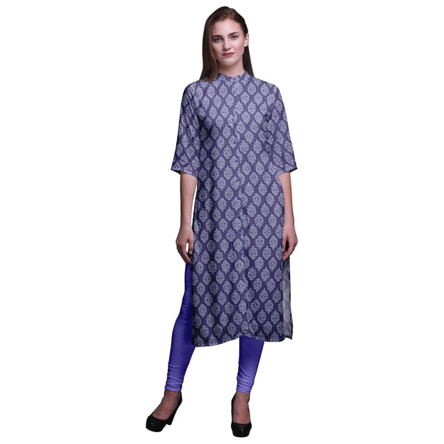 Bimba Kurti Droite Imprimée Kurtis pour Femmes Vêtements d'Été XXX-Large
