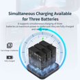 thumbnail image 3 of LOVEVER pour Insta360 Ace Pro/Ace Batterie Hub de Charge Simultané 3 Batteries Protection contre les Surcharges Portable, 3 of 10