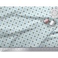 thumbnail image 3 of Soimoi Blue Rayon Fabric Jaal Jamdani Decor Fabric Printed Yard 56 Inch Wide, 3 of 3