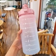 thumbnail image 3 of Bouteille d'Eau de Sport, Bouteille à Paille Portable Étanche à Couleur Dégradée 2000 ml à Ouverture en un Clic avec Poignée pour la Randonnée pour la Course Violet, Bleu Clair, Vert Clair, Rose, 3 of 7