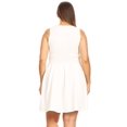 thumbnail image 4 of White Mark Robe Patineuse en Cristal pour Femme, 4 of 5