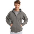 thumbnail image 1 of Hanes ComfortBlend EcoSmart Men`s Full Zip Hoodie, S, Charcoal Heather, 1 of 1