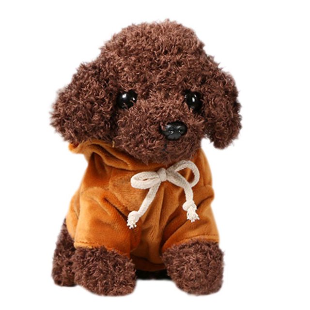 EQWLJWE Puppy Plush Simulation Toy Doll Teddy Dog Rag Doll Cute Cute Trumpet Simulation Animal Doll