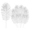 thumbnail image 1 of 12PCS Simulation Loose Sunflower Leaves Faux Palm Fronds Realistic, 1 of 13