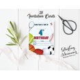 thumbnail image 3 of Darling Souvenir Blue Birthday Invitation Card Printable Fill or Write In Blank Invites Party Supplies Pack Of 28 5 x 7 Inches, 3 of 5