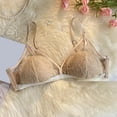 thumbnail image 2 of Timegard Bras for Women Lace Mesh Wireless Adjustable Strap V-Neck Summer Comfort See Through Bralettes, 2 of 4