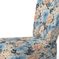 thumbnail image 4 of Designart "Gingham Elegance In Blue And Beige" Beige Floral Upholstered Accent Chair - Cottage Arm Chair For Living Room, 4 of 7