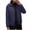 Navy, variant on Pisexur Women Puffer Jacket Lightweight Packable Solid Color Winter Coat Insulated Water Resistant Short Down Coat Casual Long Sleeve Hooded Jackets for Women M-5XL Black