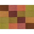 thumbnail image 1 of Ahgly Tapis Rectangulaire Lavable en Machine Intérieur Transitionnel Brun Cannelle, 4 Pieds x 6 Pieds, 1 of 7