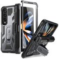 thumbnail image 1 of Poetic Spartan Case for Samsung Galaxy Z Fold 4, Full Body Rugged Case with Kickstand, Metallic Gun Metal, 1 of 6