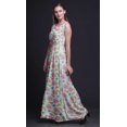 thumbnail image 2 of Bimba Robe Longue Maxi à Imprimé Floral pour Femme, Col Rond, Robe de Soirée - Moyen, 2 of 6
