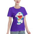 thumbnail image 2 of T-Shirt Basique à Manches Courtes pour Femmes Doraemon, 2 of 6