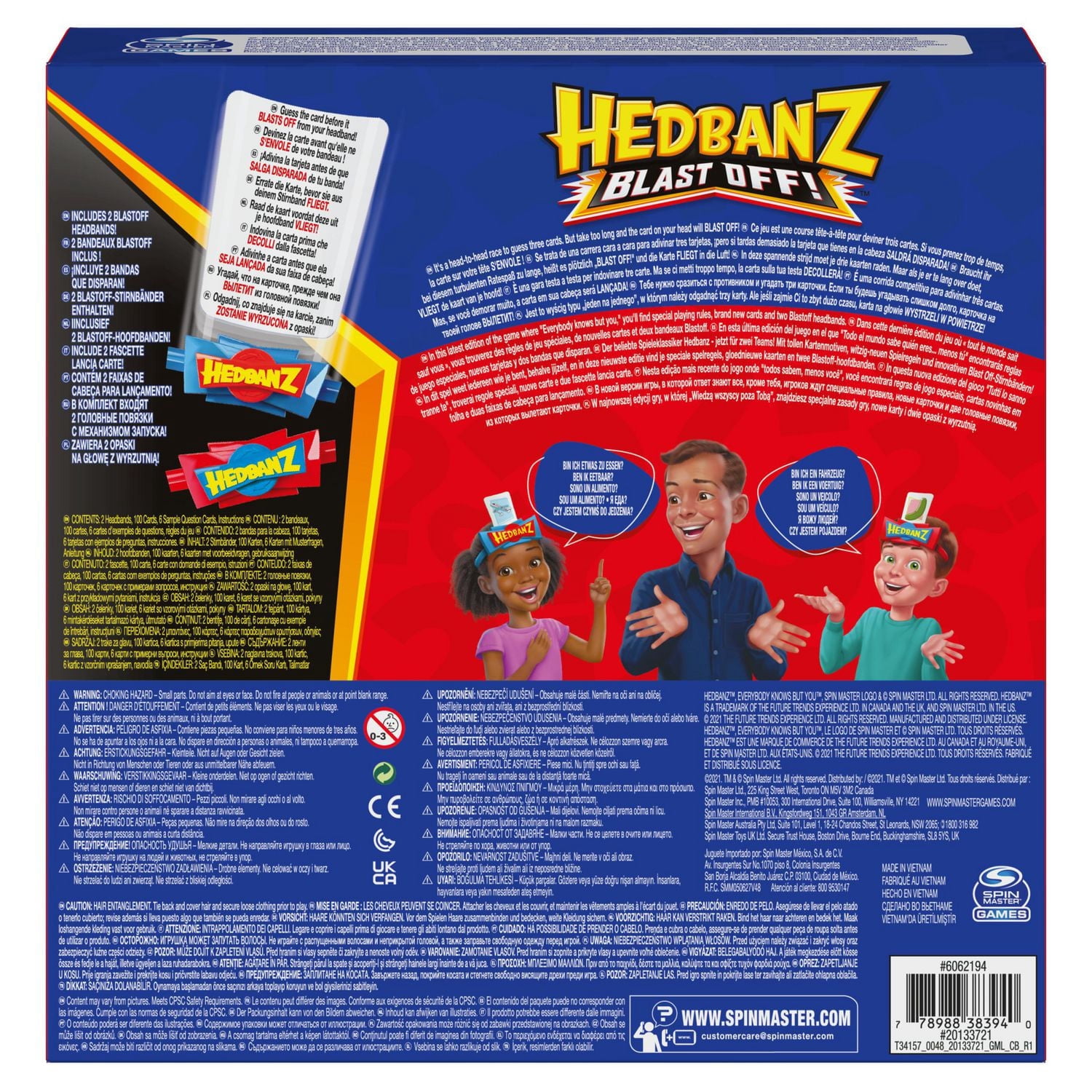 Décollage de Hedbanz ! Jeu de devinettes pour les enfants et les familles à partir de 6 ans