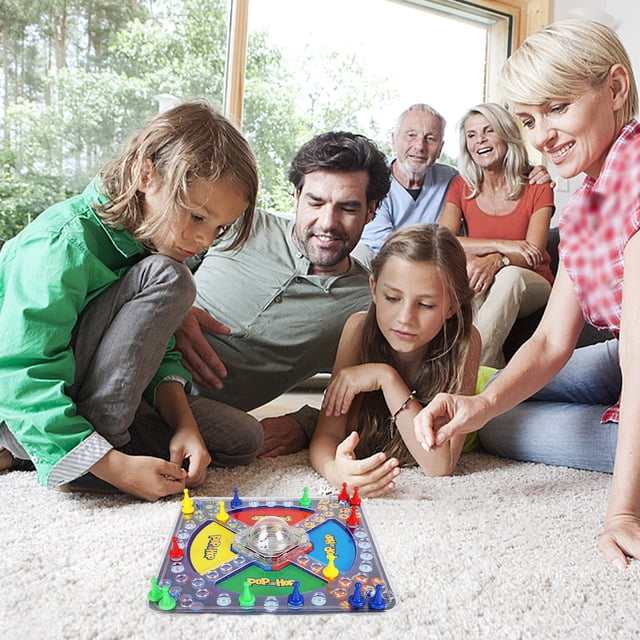 EGNMCR Jouets de bureau pour enfants Multijoueur Interactif Trois dimensions Flying Chess Jeu Party Board Jeu Jouets Flyage jeu d'échecs Cadeaux d'anniversaire pour les enfants