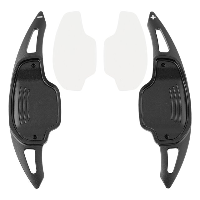 Steering Wheel Paddle Shifter Covers For Chevy Camaro 12-15 Aluminium Black