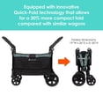 thumbnail image 2 of Baby Trend Quest PLUS 2-in-1 Stroller Wagon for infants to toddlers with drop-down side bar-converts to bench; 30% more compact fold; 110 lb capacity, 2 of 9