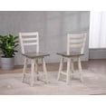 thumbnail image 2 of Tabouret de bar Sophia, ensemble de 2, Gris/Blanc, 2 of 2