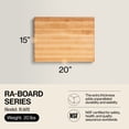 thumbnail image 2 of John Boos RA-Board Reversible Wood Bamboo Cutting Board, 20" x 15" x 2 1/4", Maple, 2 of 9
