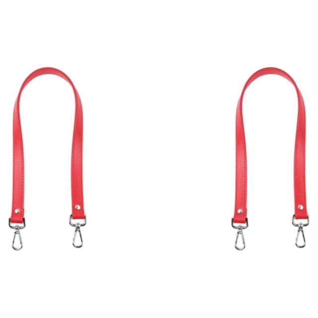relayinert Stylish Shoulder Strap For Bag PU Leather Craftsmanship Multi-Color Options Classic Shoulder Bag Strap Bag Accessories red 2Set