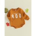 thumbnail image 3 of SUNSIOM Baby Halloween Rompers Newborn Letter Print Long Sleeve Bodysuit Infant Loose Fit Jumpsuits, 3 of 9