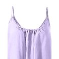 thumbnail image 3 of Innerwin Robe de Nuit Sans Manches pour Femme, Robe de Nuit de Fête, Couleur Unie, Ample, Violet, TTG, 3 of 6