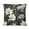 thumbnail image 3 of Designart "Refined Floral Grace In Ivory" Floral Throw Pillow - Traditional Pillow For Couch - Insert And Pillows Covers For Bedroom Decor, 3 of 5