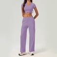 thumbnail image 1 of PISONIC Ensemble Court à Col en V pour Femme et Short - Vêtement de Mise en Forme Actif avec 4 Options de Couleur, 1 of 9