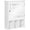 White, variant on kleankin Bathroom Mirror Cabinet, Wall Mount Medicine Cabinet w/ 3 Shelves