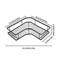 thumbnail image 1 of Étagère de Rangement de Salle de Bain Sans Perçage Étagère d'Angle de Salle de Bain Murale Multifonctionnelle Étagère d'Angle Murale Étagères Flottantes Salle de Bain, 1 of 8