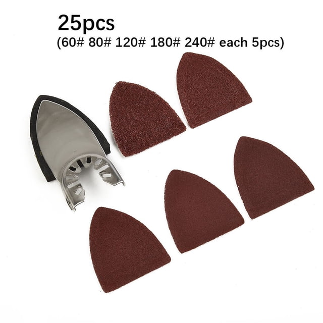 25 Pcs Sanding Sheets+ Sanding Pad for Oscillating Power Tool Accessories Tools Festool Ecoflow Chainsaw Sharpener Herramientas