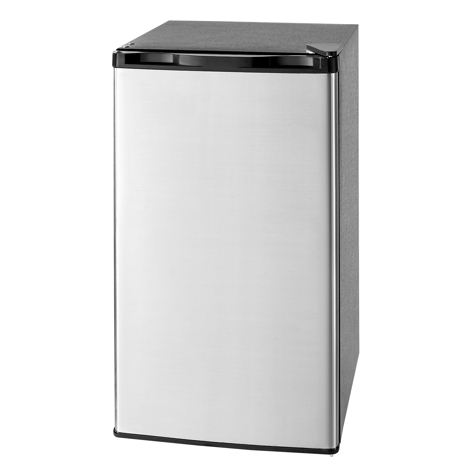 KFFKFF Mini Fridge, 3.2 Cu.Ft, Single Door Compact Refrigerator, Adjustable Temperature, Glass Shelf, Energy Efficient Small Refrigerator, Reversible Door, Low Noise