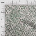 thumbnail image 2 of oneOone Velvet Green Fabric Abstracts Craft Projects Decor Fabric Printed By The Yard 58 Inch Wide, 2 of 4