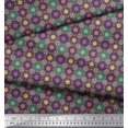 thumbnail image 3 of Soimoi Poly Georgette Fabric Floral Mandala Print Fabric by The Yard 42 Inch Wide, 3 of 3