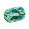 thumbnail image 3 of Luzkey Chunky Wool Yarn Jumbo Yarn Washable Hand Knitting DIY Weight Yarn Bulky Yarn for Tapestry Bed Fence Throw Rug Making Dark Light Green, 3 of 8