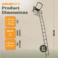 thumbnail image 3 of Muddy 17 Ft Tall Tree Stand, Single Steel Ladder for Hunting, Black, 1 Pack, 3 of 12