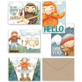 thumbnail image 1 of Lumberjack Merci et Note Générale s & Enveloppes Kraft - Lot de 25, 1 of 5