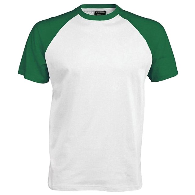 Kariban T-Shirt de Baseball à Manches Courtes pour Hommes