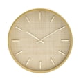 thumbnail image 1 of Anko Rattan Clock, Natural, 1 of 6