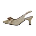 thumbnail image 3 of FLORAL Alaina Women's Wide Width Glitter Fabric Slingback Shoes, 3 of 6