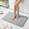 thumbnail image 1 of LSLJS Bath Rug, Light Luxury Bathroom Memory Foam Absorbent Floor Mat Bathroom Toilet Doorway Quick Dry Foot Mat Entry Door Mat Non-slip Mat Home Decor, 1 of 9