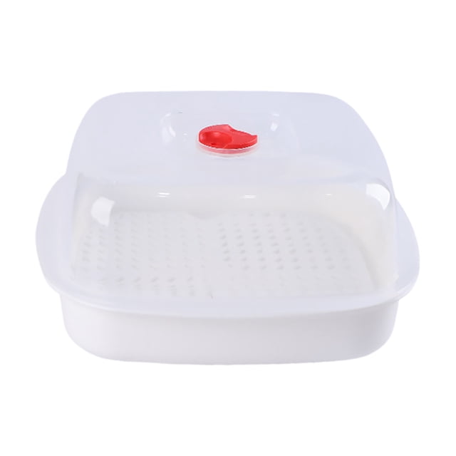 Microwave Oven Steamer for Quick Meals Stackable Vegetable Steamer with Lid Micro Cookware Heating Bowl for Kitchen Cooking Dish Lunch