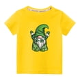 thumbnail image 2 of EGNMCR Chemisiers et Chemises à Manches Courtes à Col Rond Tout-Petits Enfants Garçons Filles Mode Mignon Col Rond Imprimé Haut à Manches Courtes Blouse Fille, 2 of 6