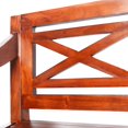 thumbnail image 3 of vidaXL Batavia Bench 136 cm Solid Mahogany Wood Dark Brown, 3 of 4
