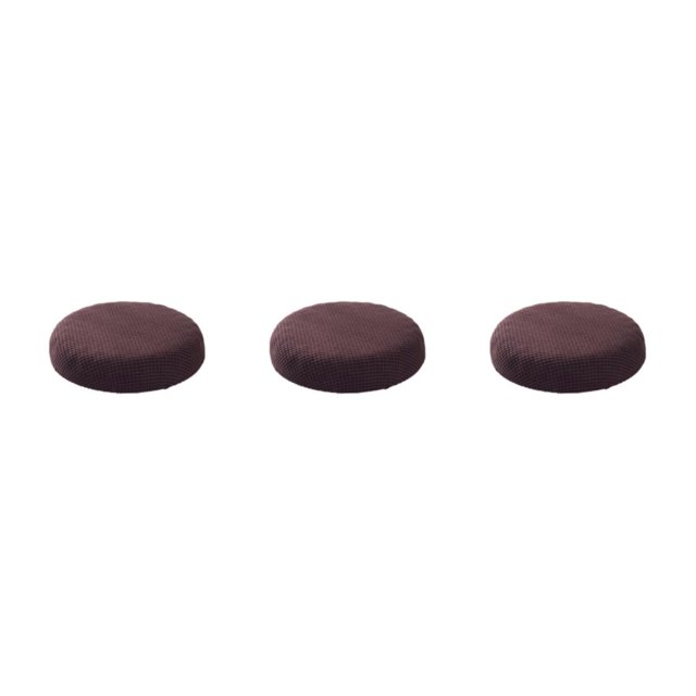 kurtrusly Stylish Round Cushions For Stools – Seating Experience Stool Cushions Polyester Seat Covers Mild Waterproofing dark coffee 3Set
