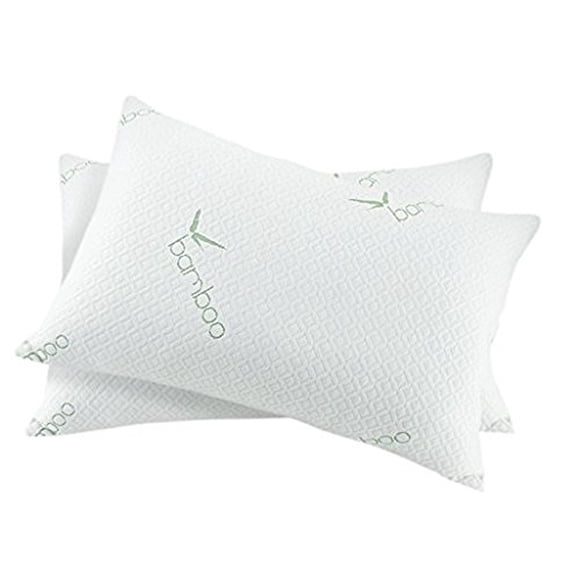 Hypoallergenic Bamboo Memory Foam Bed Pillow - Standard/Queen