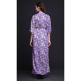 thumbnail image 3 of Bimba Robe Longue d'Été en Rayonne à Imprimé Aquarelle de Fleurs de Pommier, Manches Kimono, Fente, Très Petit, 3 of 6