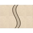 thumbnail image 1 of Ahgly Company Machine Washable Indoor Rectangle Transitional Moccasin Beige Area Rugs, 5' x 7', 1 of 7