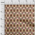 thumbnail image 1 of oneOone Silk Tabby Fabric Floral & Paisley Block Printed Craft Fabric BTY 42 Inch Wide, 1 of 4